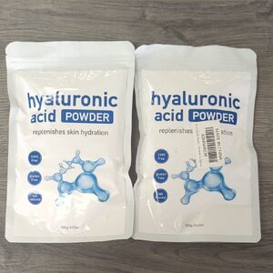 Hyaluronic Acid Powder for Skin Hydration 2 Pack Bundle